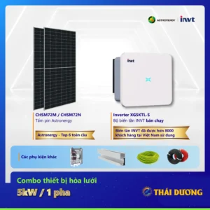Tiền Điện 3-4 Triệu Đồng / Tháng, Lắp Hệ Thống Điện Mặt Trời Hybrid 5kW Lưu Trữ 10kWh