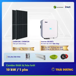 Tiền Điện 6-8 Triệu Đồng / Tháng, Lắp Hệ Thống Điện Mặt Trời Hybrid 10kW Lưu Trữ 10kWh