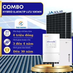 Tiền Điện 4 Triệu/ Tháng, Lắp Hệ Thống Hybrid 8,4kWp – Lưu Trữ 10kWh